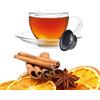 KICKKICK 10 Capsule Tisana Infuso Arancia e Cannella Compatibili con Lavazza A Modo Mio