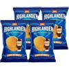 CAIYA 4X San Carlo Highlander Patatine al Gusto Barbecue Kiss my BBQ! 70g [4 Confezioni]