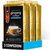 King Cup - 3 Buste da 400 Gr di Preparato in Polvere Solubile di Caffè al Ginseng da Zuccherare, Ideale da Aggiungere in Acqua Calda, Senza Glutine, Senza Lattosio e Senza OGM