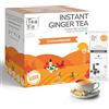 TeaFit Premium Unsweetened Ginger Instant Tea Premix - 20 Single Serve Sachets | Ready to Drink Instant Milk Tea Premix | Strong Home Like Adrak Chai | No Added Artificial Sugar