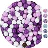 EinsSein 1kg Palline di cioccolato Mix piccolo bianco-lilla-viola matrimonio battesimo nascita comunione confettata cresima nascita confettis alla laurea decorazioni bimba bomboniere senza mandorla