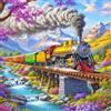 Jinmer Puzzle 1000 Pezzi,Treno panoramico puzzle per adulti Giochi Educativi,Puzzles Artistico Adatto a Tutta la Famiglia(65 x 65 cm)