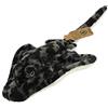 AURORA, Eco Nation 35019 - Peluche a Forma di Razza, 30,5 cm, Colore: Nero e Grigio, Taglia M