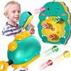 WFKKMEQ Gioco Freccette Bambini Dinosauro, Gioco di Tiro con Pistola Blaster Giocattolo per Freccette Bersaglio Giocattolo Pistola, 12 Palline Appiccicose, Giochi per Feste al Coperto e All'aperto