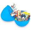 KORAT - Uovo Sorpresa Pasqua Kit Scuola per Bambini con Cancelleria, Set Colorare con Pennarelli, Matite, Album, Astuccio e Accessori, Idea Regalo Originale Compleanno Pasqualone (Mickey Mouse)