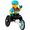 FIRMANSAM Fireman Sam Selezione: Lego Minifigures 71032 - Serie 22 - Minfigurine, personaggi da collezione (12 - Personaggio sedia a rotelle da corsa)