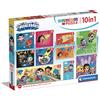 Clementoni - 20272 - Supercolor Puzzle Dc Comics - Puzzle 10 In 1 Con 10 Immagini Diverse (3 Puzzle Da 18, 4 Puzzle Da 30, 2 Puzzle Da 48 e 1 Puzzle Da 60 Pezzi), Puzzle Bambini 4 Anni, Made In Italy