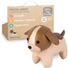 Little Big Friends I Piccoli amici Tiny Friends | Sonagli per bambini | Animale morbido | Facile da pulire | Decorazione per la cameretta | Adriano il cane