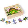 Melissa & Doug - Puzzle Dinosauri in Scatola | Gioco in Legno | Problem Solving | Sviluppo Attivita' Motorie e Cognitive | Gioco Educativo | 3+ | Regalo Bambini Bambine - Certificati FSC