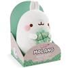 NICI 48874 Cuddly Toy Molang with Clover Leaf 16 cm White