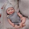 MYREBABY - Bambola in silicone completo con bambola Preemie da 17,8 cm, realistica bambola etano, Surprice per bambini, anti-stress