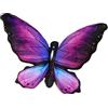 KUKUShining Peluche A Forma Di Farfalla, Grazioso Cuscino Decorativo A Forma Di Animale Con Ali For Decorare La Stanza La Casa E Il Giardino(Purple)