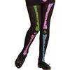 W WIDMANN MILANO Party Fashion, Collant Skeleton 70 DEN, perfetta coprenza, consistenza morbida, design multicolore unico, versatile per Halloween e Carnevale, 100% nylon resistente, taglia 4-6 anni