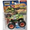 Hot Wheels Monster Trucks Sharks vs Dinos, collezione di veicoli pressofusi in scala 1:64, edizione 2025 (5/8 Team Dino Rageasaur)
