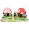 The Smurfs I Puffi - Villaggio Dei Puffi Composto Da 2 Casette Surprise E 4 Personaggi Da 5,5 cm Di Cui Uno Esclusivo, Per Bambini Dai 3 Anni