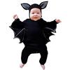 Yekdmxop Costume Di Halloween Bambino Neonato Divertente Pipistrello Vestito Carnevale Bambino Bambina Costumi Halloween Bimbo Unisex Set Di Abiti con Orecchie Cappello Completo Bambini Tutina Tutine Neonata