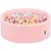 KiddyMoon 90 X 30 Cm / 200 Palline ∅ 7CM Piscina di Palline Colorate per Bambini Tondo