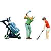 Folpus 1/64 Figure di Persone Diorami Layout Decorazione Micro Paesaggio Accessori Giocatore di Golf Statuette in Resina Scene in Miniatura