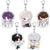 JUSONGKWCP 5 Love Deepspace Portachiavi Anime Figure Cosplay Carino Ciondolo Love Deepspace Acrilico Keychain
