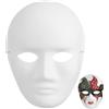 Ciieeo 4 Pezzi Maschere Facciali Bianche Fai Da Te Maschere Fai Da Te Non Verniciate Maschere Di Cartapesta Per Mardi Masquerade Cosplay