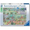 Ravensburger - Puzzle 1500 Pezzi Gnomo a scaffale | Puzzle Per Adulti E Tutta La Famiglie | Dimensione Di 80x60 Cm | Regalo Adulti | Regali Natale