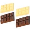 TOYANDONA 4 Pezzi Cioccolato Finto in Resina Per Decorazioni Casa E Festa, Ornamenti Realistici Marrone E Beige, Accessori Fotografici E Oggetti Di Scena
