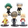 Anjinguang Set di 5 personaggi da uomo di un pugno - Anime Saitama Action Figure Tornado Anime Figura Giocattoli Genos Giocattolo Statue PVC Anime One Punch Man Modello Statua Figura Giocattolo 9.5-11cm