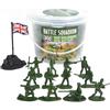MINHADISI Esercito Soldato Figure, 100Pcs Mini Soldato Figure Giocattolo Set, Militari Figure Giocattolo, 12 Stili Piccolo Soldato Modello statico Esercito Uomini Figure d'azione Figure militari (verde)