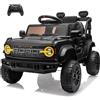 Mondial Toys Ford Bronco Raptor 12V Fuoristrada Auto Macchina Elettrica per Bambini Telecomando Luci a Led Bluetooth Cintura di Sicurezza Ammortizzatori Carico Massimo 30 Kg - Nero
