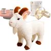 Ratpzou Peluche A Forma Di Capra - Giocattolo A Figura Realistico E Morbido,Giocattolo Di Peluche Capra Imbottito,Per Bambini Ragazzi Ragazze Uomini Donne Adulti Bambini Fattoria