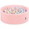 KiddyMoon 90 X 30 Cm / 300 Palline ∅ 7CM Piscina di Palline Colorate per Bambini Tondo