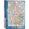 empireposter Puzzle da 1000 pezzi con bandiere del mondo