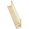 Odoria 1/12 Miniatura Scala in Legno Preassemblata con Corrimano Accessori per Mobili di Casa Delle Bambole