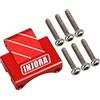 INJORA Rear Axle Truss Upper Link Mount Accessori CNC in Alluminio per Axial SCX24 C10 JLU Gladiator Bronco Upgrade Part(Rosso)