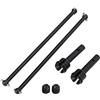 Bnineteenteam Set di Alberi di Trasmissione Posteriori per Auto RC, 147 Mm, per Auto RC Arrma 1/7 1/8, 2 Colori, Parti di Aggiornamento CVD per Albero di Trasmissione Posteriore in Acciaio in Metallo(Nero)