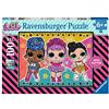 Ravensburger L.O.L Glitter Ravensburger Puzzle 100 Pezzi XXL, Multicolore, 12881
