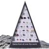 Generico Rocce e minerali per bambini, Collezione di rocce e minerali - Collezione educativa minerale da 36 pezzi,Include collezione di gemme naturali, cristalli e pietre preziose minerali per ragazzi e ragazz
