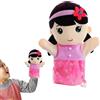 Zasdvn Burattini a mano per adulti, burattini per bambini, Simpatico peluche con bocca funzionante, Marionette in peluche per la comunicazione morbida e migliorata per spettacoli teatrali. Spettacoli