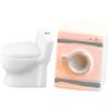 TOYANDONA Miniatura di Lavatrice e Wc Bianco in Resina Decorativo per Casa delle Bambole Durata, per Decorazione da Scrivania e Artigianato