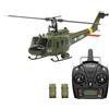 Lunaro UH-1 Huey RC elicottero con GPS, YU XIANG F07-V elicottero militare scala 1/34 per adulti, drone interno esterno con stabilizzatore e motori potenti