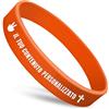 GSCSP braccialetti silicone personalizzabili bracciali fluorescenti per feste braccialetto semiperdo bambini-arancia