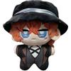 Xinchangda BSD Nakahara Chuuya Peluche Figura Anime Nakahara Chuuya Cuscino Peluche PP Cotone Ciondolo Portachiavi Morbido Carattere Zaino Charm Cartoon Mini Plushies Portachiavi