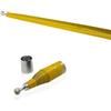 Generic 1 bacchetta magica in metallo per trucchi magici, bacchetta magica per palcoscenico di strada, feste, oggetti di scena (1 pezzo giallo)