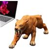 Générique Smilodonte Toy Realistico - Tiger Modello Denti in Pendenza per Les, Figura Educativa Preistorica, Riproduzione Animale Realistica | Giocattolo Educativo Antico per Pre-Apprendimento