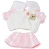 niannyyhouse Bambola di peluche, 10 cm, 20 cm, vestiti, t-shirt e pantaloni, morbida farcita, accessorio per vestire (rosa, 10 cm)
