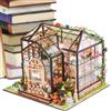 Generic Tiny House Kit - Kit per la costruzione di modelli di serra con colla per mobili e strumenti, modello in legno fatto a mano, progetti creativi per adulti, decorazione per la casa