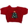 ifundom Maglione Con Orsetto Giocattolo Maglione Per Bambola Elfo Di Natale Ripieni Camicia Di Peluche Dell'orso Orsi Camicia Da Orso Giocattoli Da Ragazza Bambole Filato Rosso