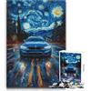 BGfhgDSR Puzzle da 1000 pezzi per adulti BMW M Starry Night Tough Challenge, gioco rompicapo adatto a partire dai 14 anni (dimensioni 38x26cm)