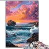 ZKYUBEK Puzzle da 1000 pezzi per adulti, tramonto sul mare, puzzle 50x75cm, decorazione colorata per la casa e gioco interattivo per famiglie