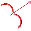 Niceyoeuk Set con arco e freccia di Cupido, per San Valentino, costume da Cupido rosso, accessori per cosplay, accessori per foto, feste di Halloween, forniture per adulti e bambini (rosso, taglia